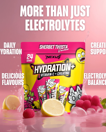 Nexus Hydration Electrolytes Powder | Electrolytes + Creatine - Sherbet [24 Serves]
