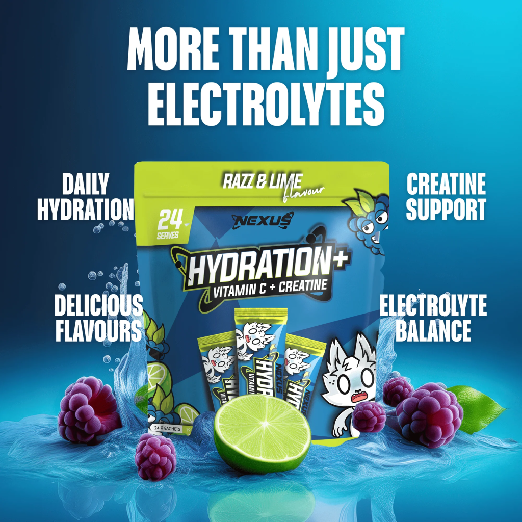 Running Electrites Powder Black Raspberry Nexus Hydration Electrolytes Powder | Electrolytes + Creatine ...