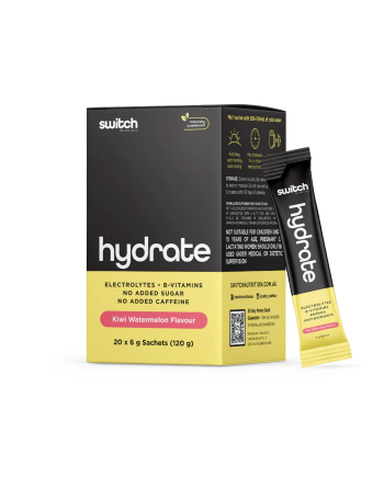 Switch Electrolytes Powder | Hydrate B Vitamins + Electrolytes - Kiwi Watermelon [20 Serves]