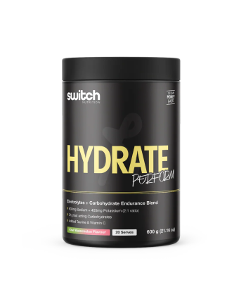Switch Electrolytes Powder | Hydrate Carbohydrates + Electrolytes - Kiwi Watermelon [25 Serves]