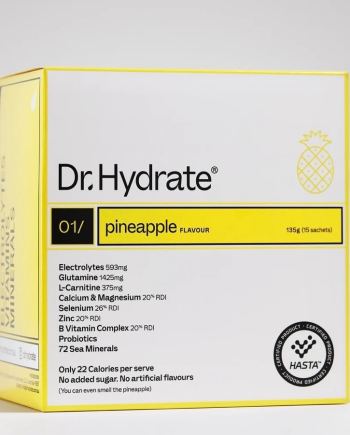 Dr Hydrate Electrolytes Powder | Electrolytes - Pineapple [15 Serves]