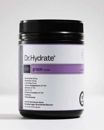 Dr Hydrate Electrolytes Powder | Electrolytes - Grape [30 Serves]