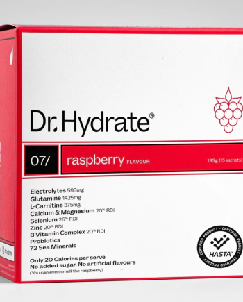 Dr Hydrate Electrolytes Powder | Electrolytes - Raspberry [15 Serves]