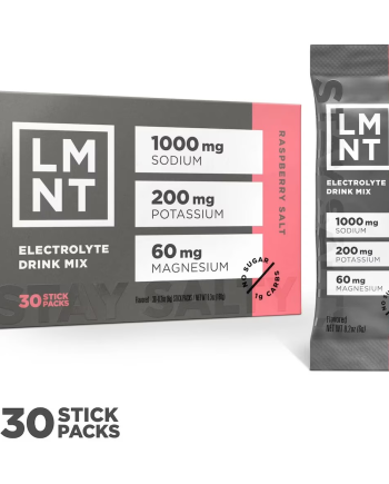 LMNT Electrolytes Powder | Electrolytes - Raspberry [30 Single Serves]