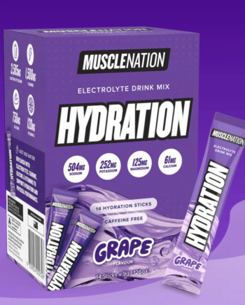 Muscle Nation Electrolytes Powder - Grape [14 Single Serves]