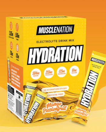 Muscle Nation Electrolytes Powder - Mango Passionfruit [14 Single Serves]