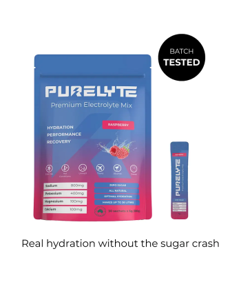 PureLyte Electrolytes Powder | Electrolytes - Raspberry [30 Single Serves]