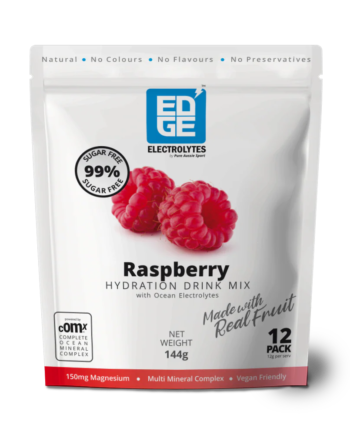 Edge Electrolytes Powder - Raspberry [12 Single Serve Sachets]