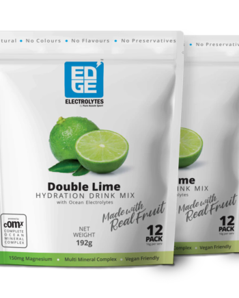 Edge Electrolytes Powder | 2 Pack - Double Lime [2 x 12 Single Serve Sachets]