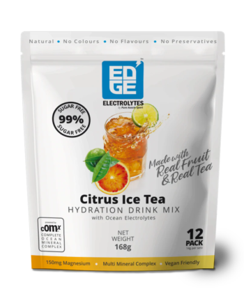 Edge Electrolytes Powder - Citrus Iced Tea [12 Single Serve Sachets]